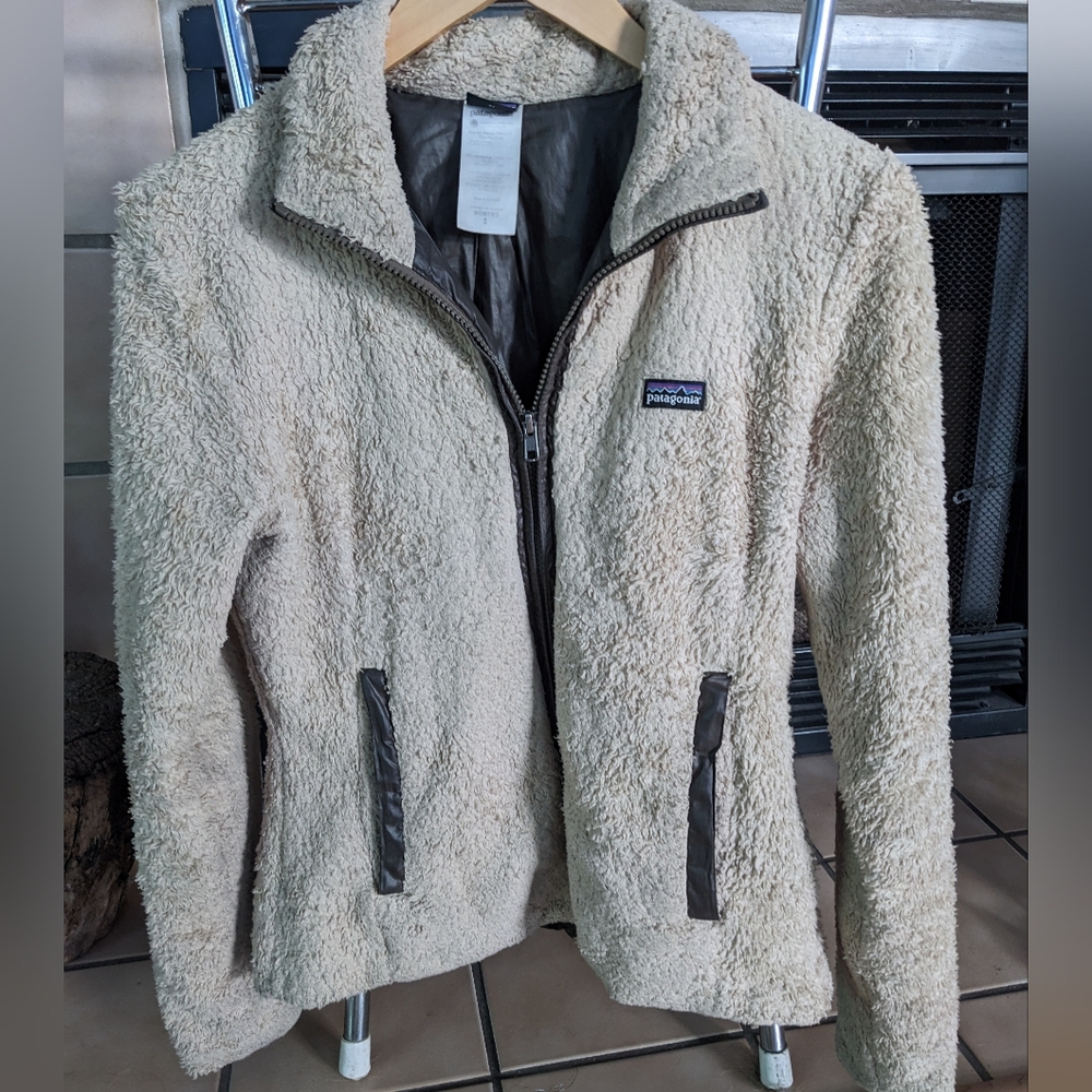 Patagonia Cream Teddy Jacket Plush Fleece